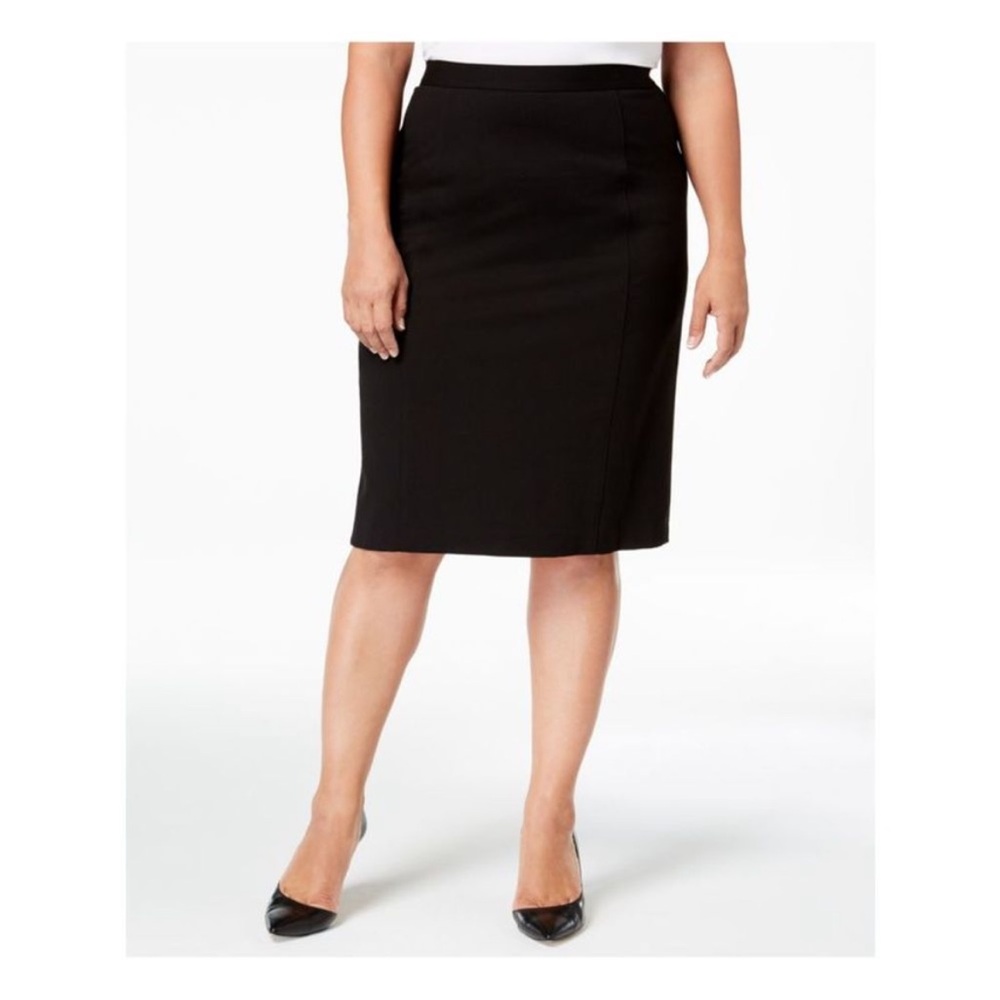 Elegant Black Pencil Skirt Size 16
